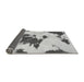 Sideview of Abstract Gray Modern Rug, abs1050gry