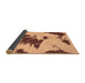 Sideview of Abstract Brown Modern Rug, abs1050brn