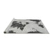 Sideview of Machine Washable Abstract Gray Modern Rug, wshabs1050gry