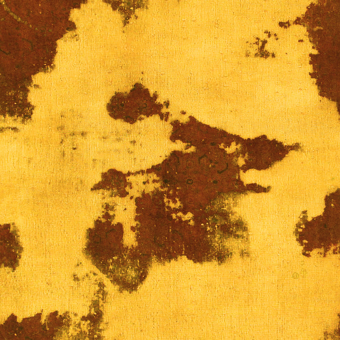 Machine Washable Abstract Yellow Modern Rug, wshabs1050yw