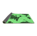 Sideview of Abstract Emerald Green Modern Rug, abs1050emgrn