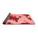 Abstract Red Modern Area Rugs