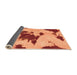 Sideview of Abstract Orange Modern Rug, abs1050org