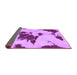 Sideview of Abstract Purple Modern Rug, abs1050pur