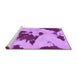 Sideview of Machine Washable Abstract Purple Modern Area Rugs, wshabs1050pur