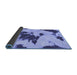 Sideview of Abstract Blue Modern Rug, abs1050blu