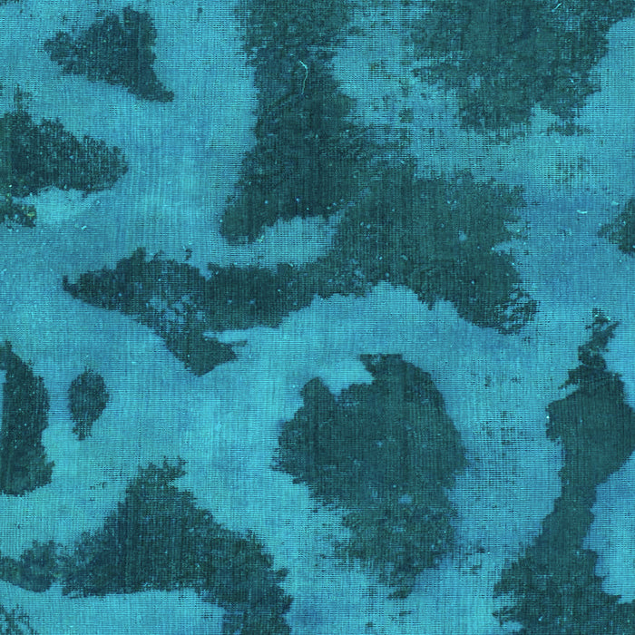 Machine Washable Abstract Turquoise Modern Area Rugs, wshabs1051turq
