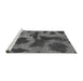 Sideview of Machine Washable Abstract Gray Modern Rug, wshabs1051gry