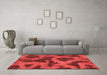 Modern Red Washable Rugs