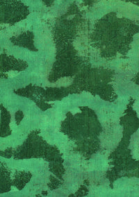 Abstract Green Modern Rug, abs1051grn