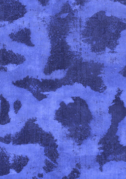 Abstract Blue Modern Rug, abs1051blu