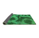 Sideview of Abstract Green Modern Rug, abs1051grn