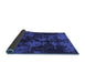 Sideview of Abstract Blue Modern Rug, abs1052blu