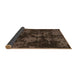 Sideview of Abstract Brown Modern Rug, abs1052brn