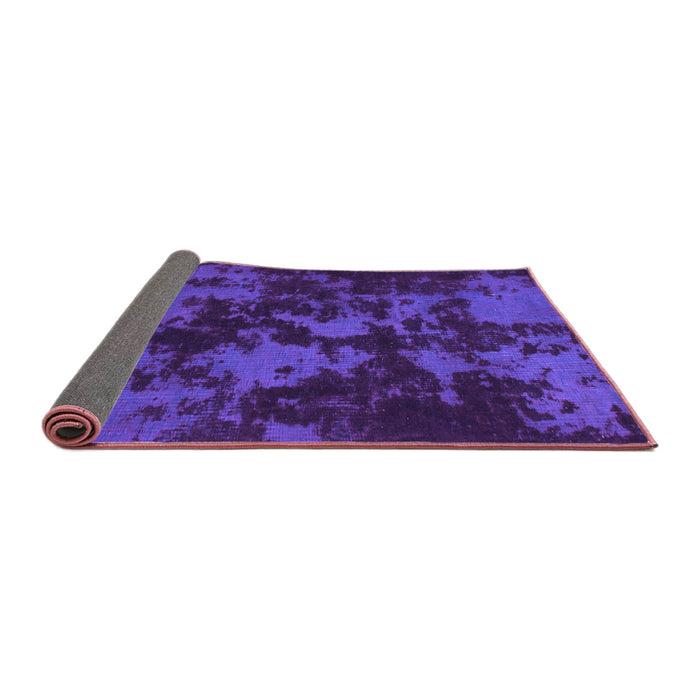Sideview of Abstract Purple Modern Rug, abs1052pur