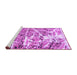 Sideview of Machine Washable Abstract Purple Modern Area Rugs, wshabs1053pur