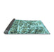 Sideview of Abstract Light Blue Modern Rug, abs1053lblu