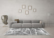 Machine Washable Abstract Gray Modern Rug in a Living Room,, wshabs1053gry