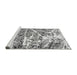 Sideview of Machine Washable Abstract Gray Modern Rug, wshabs1053gry