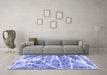 Machine Washable Abstract Blue Modern Rug in a Living Room, wshabs1053blu