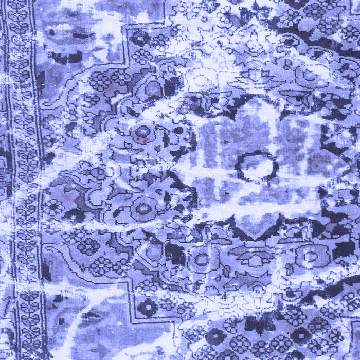 Machine Washable Abstract Blue Modern Rug, wshabs1053blu