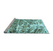 Sideview of Machine Washable Abstract Light Blue Modern Rug, wshabs1053lblu