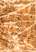 Machine Washable Abstract Orange Modern Area Rugs, wshabs1053org