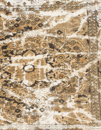 Machine Washable Abstract Brown Rug, wshabs1053