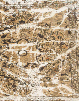 Machine Washable Abstract Brown Rug, wshabs1053