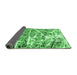 Sideview of Abstract Emerald Green Modern Rug, abs1053emgrn