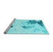 Sideview of Machine Washable Abstract Light Blue Modern Rug, wshabs1054lblu