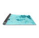 Sideview of Abstract Light Blue Modern Rug, abs1054lblu