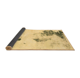 Sideview of Abstract Brown Modern Rug, abs1054brn