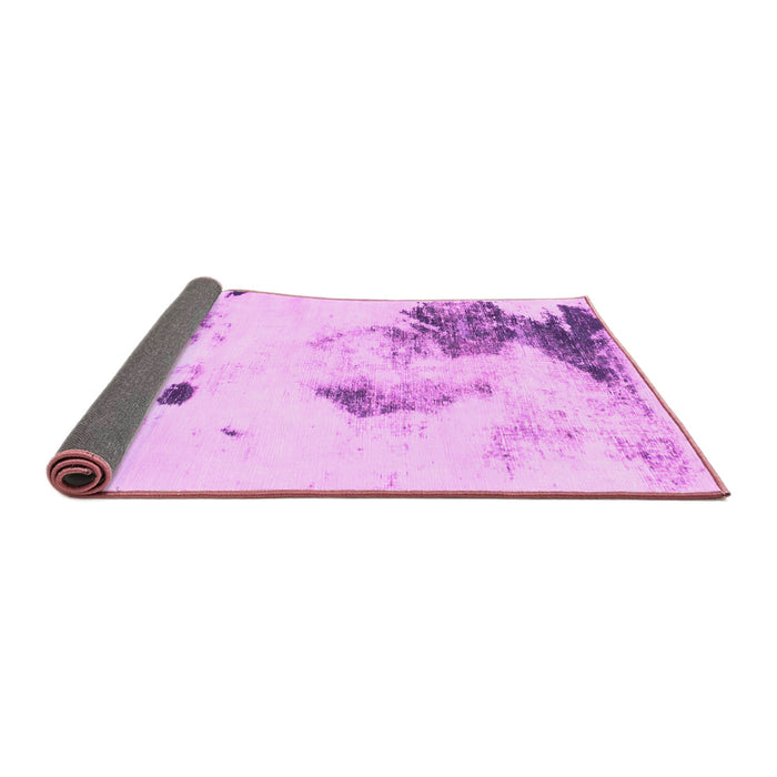 Sideview of Abstract Pink Modern Rug, abs1054pnk