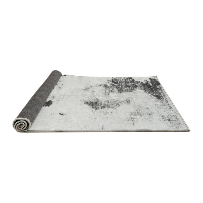 Sideview of Abstract Gray Modern Rug, abs1054gry