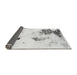 Sideview of Abstract Gray Modern Rug, abs1054gry