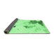 Sideview of Abstract Emerald Green Modern Rug, abs1054emgrn