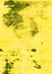 Abstract Yellow Modern Rug, abs1054yw