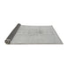 Sideview of Abstract Gray Modern Rug, abs1055gry