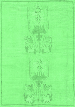 Abstract Emerald Green Modern Rug, abs1055emgrn