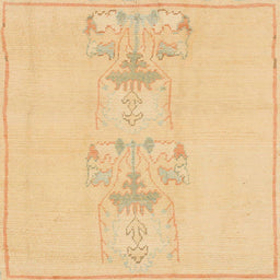 Square Machine Washable Abstract Chrome Gold Yellow Rug, wshabs1055