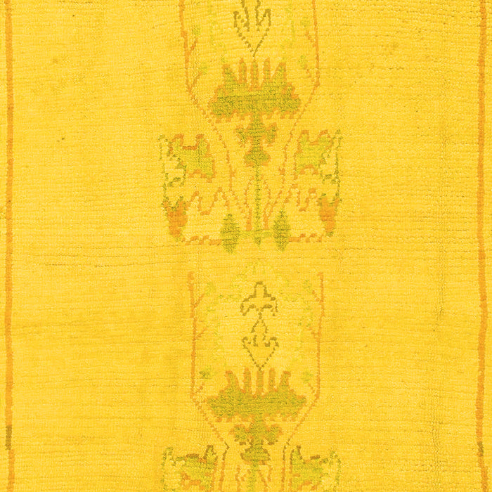 Machine Washable Abstract Yellow Modern Rug, wshabs1055yw