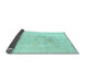 Sideview of Abstract Light Blue Modern Rug, abs1055lblu