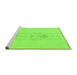 Sideview of Machine Washable Abstract Green Modern Area Rugs, wshabs1055grn