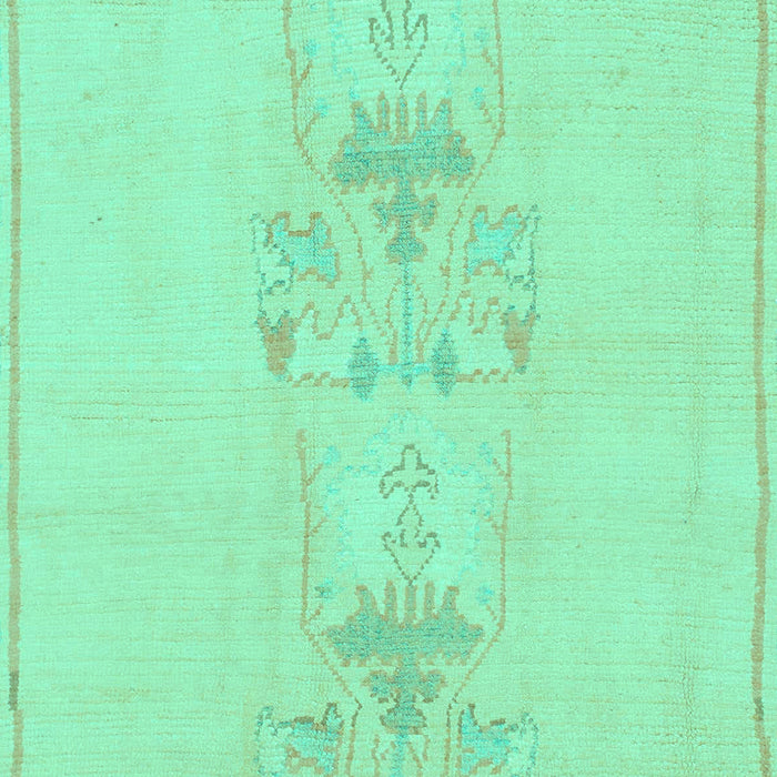 Machine Washable Abstract Turquoise Modern Area Rugs, wshabs1055turq