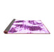 Sideview of Abstract Purple Modern Rug, abs1056pur