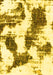 Machine Washable Abstract Yellow Modern Rug, wshabs1056yw