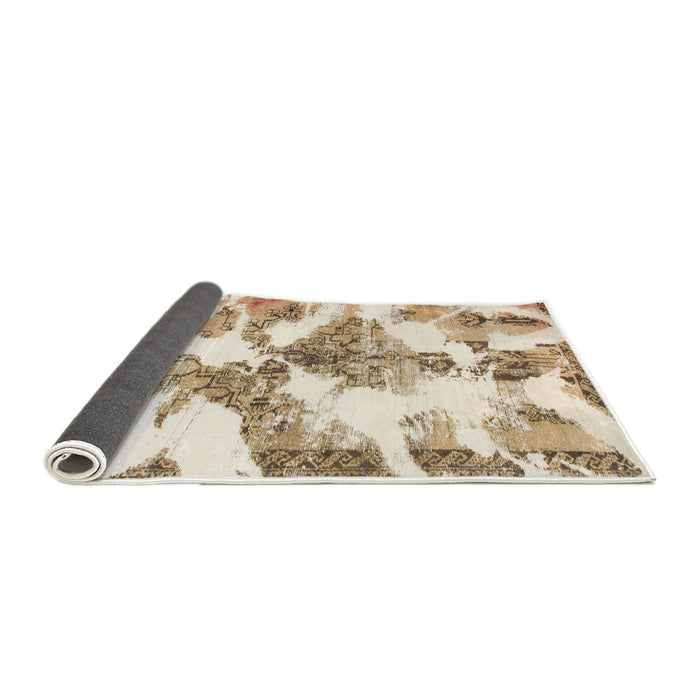 Sideview of Abstract Beige Modern Rug, abs1057