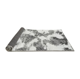 Sideview of Abstract Gray Modern Rug, abs1057gry