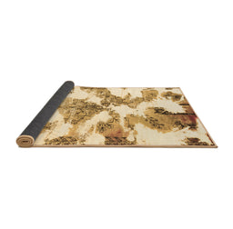 Sideview of Abstract Brown Modern Rug, abs1057brn